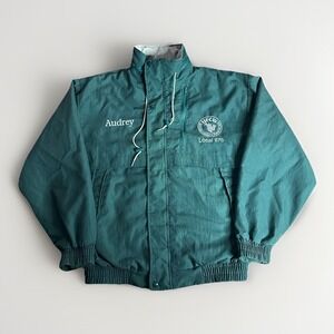 Vintage UFCW Local 876 Jacket Mens Large Green Workwear Union Made USA Windbreak